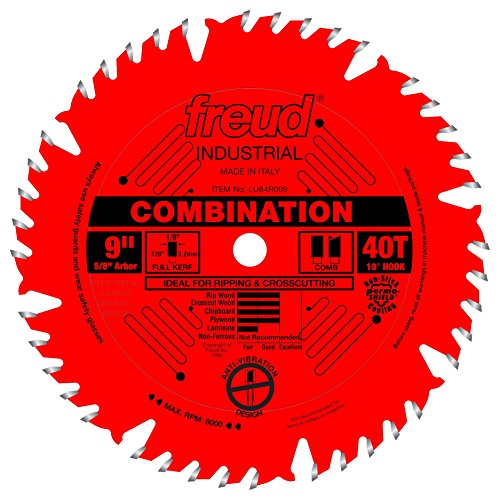 Freud LU84R009: 9" x 40T Combination Blade Freud