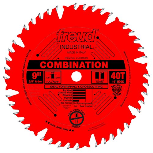 Freud LU84R009: 9" x 40T Combination Blade - WoodArtSupply