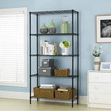 Wire Shelving Unit, 5 Shelf Metal Storage Rack NSF Certified Storage Rack 36" W x 14" D x 72" H 1250Lbs Capacity Garage Shelving Adjustable Heavy Dopinmin