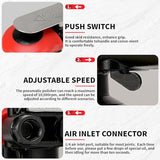 5" Air Random Orbital Sander Pneumatic Palm Sander Da Sander With 10 Pcs Sandpapers 3Pcs Polishing Pads Buffing Pads Kit for Sanding, Finishing, NuoDunco