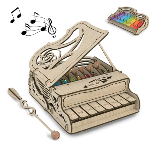 nicknack 3D Wooden Model Kits Assembly Piano Mechanical Music Model Wooden Puzzle for Teens and Adults nicknack