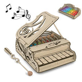 nicknack 3D Wooden Model Kits Assembly Piano Mechanical Music Model Wooden Puzzle for Teens and Adults nicknack