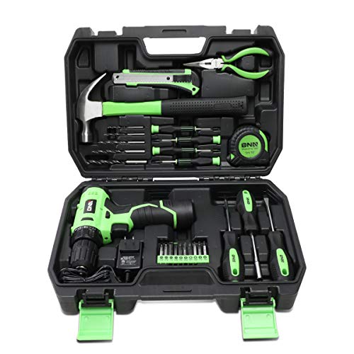 DNA MOTORING TOOLS-00018 Green 27 PCs 12V Cordless Power Drill Driver Bit Set w/Charger+Screwdrivers+Pliers Home Repair Kit, mint green - WoodArtSupply