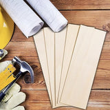 24 Pack Basswood Sheets for Crafts 12 x 4 x 1/8 Inch-3 mm Thick Unfinished Plywood Sheets Thin Craft Wood Sheets Boards for Drawing,Painting, Wood AWIZOM