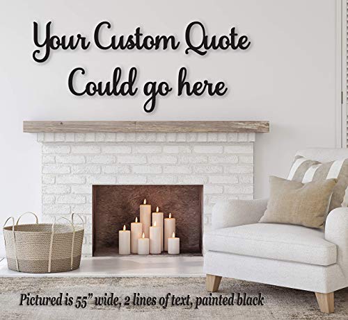 Custom Wood Word Signs, Phrase & Custom Quotes for wall decor, Do it yourself projects - WoodArtSupply