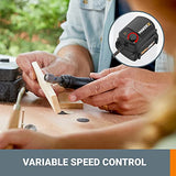 Worx WX996L MAKERX 6 Tool Kit: Rotary Tool, Wood & Metal Crafter, Air Brush, Heat Gun, Grinder and LED Flex Light in Carry Bag WORX