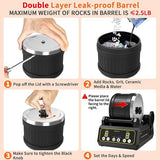 Rock Tumbler Barrel Extral Large Capacity 2.5 Lbs 5 x 4 inch, Rubber Material, with Durable Leak-proof Lid KoolStone