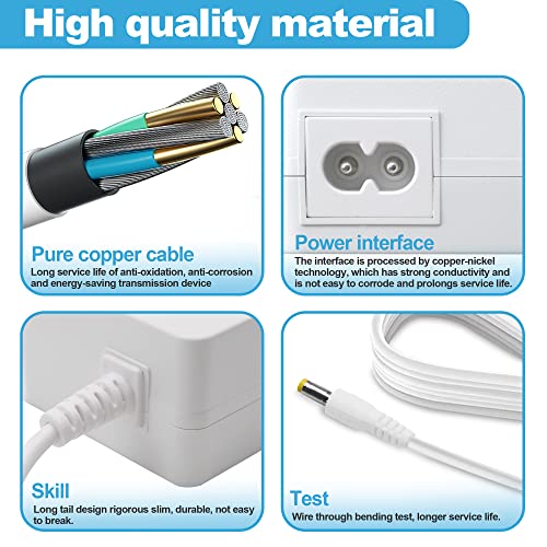 DC24V Charger Fits Power Cord Compatible with Cricut Maker 3 Cutting Machine 24VDC Power Replacement Cord Compatible with Cricut Maker 3 Power - WoodArtSupply