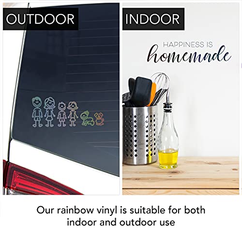 Black Metallic Vinyl Holographic & Oil Slick Vinyl Permanent for Cricut: [10PK, 12 x 11 inch] Black Chrome Vinyl, Chrome Vinyl & Black Holographic Kraftex