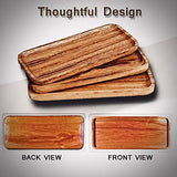 Wooden Serving Tray and Platters Dishwasher Safe Set of 3 Unfinished Wooden Platters Party Plates Bar Plate Wooden TV Trays Fruit Serving Food Board wood tray