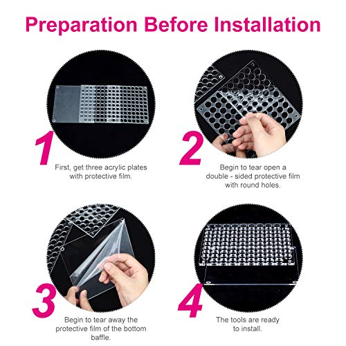 96 Hole Pencil Brush Holder Acrylic Pen Holder Desk Stand Organizer for Pencils Paint Brushes Markers Display and Home Storage (2 Pieces) Outus