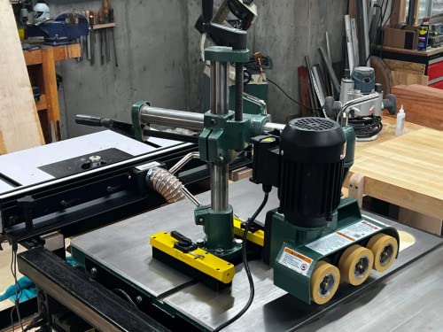 Magswitch Power Feeder Mount - Low Profile Mount for use on cast Iron tablesaw Tables - Powerful, switchable Magnets with Optional 4 Magnet mounting Magswitch