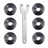 7PCS Angle Grinder Nut Angle Grinder Wrench Kit 5/8-11 Flange Metal Lock Nut for Compatible with Dewalt Milwaukee Makita193465-4 Metabo Bosch Ryobi Fyjbnh