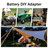 Power Wheel Adapter for Dewalt 20V Battery with Fuse & Wire terminals，Work with for Dewalt DCB205 DCB206 DCB200 Lithium Battery；Power Wheel Battery Crivnhar