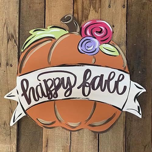 Pumpkin with Banner Cutout, Fall Shape, Thanksgiving Crafts, Unfinished Shape, Paint by Line, Build-A-Cross Build-A-Cross