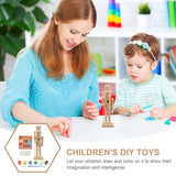 Tofficu Unfinished Wood Nutcracker Figures, 1 Set 18cm DIY Unpainted Nutcracker Ornaments Christmas Craft Blank Paint Toy Hanging Soldier Puppets for Tofficu