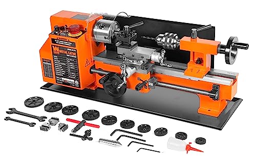 WEN 7-by 12-Inch Benchtop Metal Lathe, Variable Speed, Two Direction (ML712) WEN