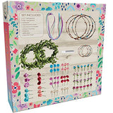 Hapinest Make Your Own Flower Crowns and Bracelets Craft Kit for Girls Gifts Ages 6 7 8 9 10 Years Old and Up Hapinest