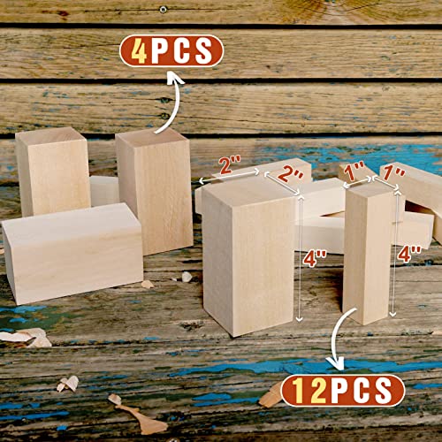  8 Pack Basswood Carving Blocks 6 X 1.5 X 1.5 Inch
