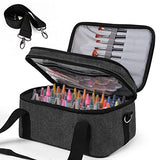 ALTLLEN Acrylic Paint Storage Case, Black, Unisex, Plastic and Leather, Ideal for Artists on-the-go ALTLLEN