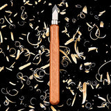 Marking Knife Woodworking Marking Knife Thin Blade Dual Double Bevel Striking Knife Hardened Mn-V Steel Heat Treated Striking Marking Knife (2 Mudder