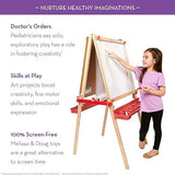 Melissa & Doug Deluxe Easel Paper Roll Replacement (18 inches x 75 feet) - 2-Pack, White Melissa & Doug