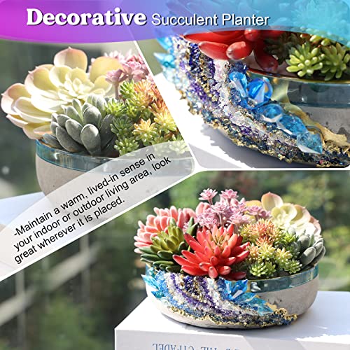 LET'S RESIN Large Epoxy Molds, 8'' for Succulent Pot, Round Silicone Molds for Casting Resin, Plaster, Concrete Cement, DIY Jewelry, Makeup Storage LET'S RESIN