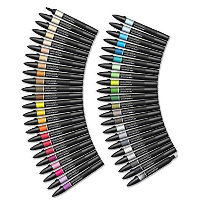 Winsor & Newton Promarker, Set of 48, Essential Collection - WoodArtSupply