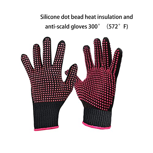 Dielianyi Heat Resistant Gloves for Convection Oven Making Sublimation tumblers Sublimation Heat Transfer Process Silicone Bump Glove with 2 Rolls - WoodArtSupply