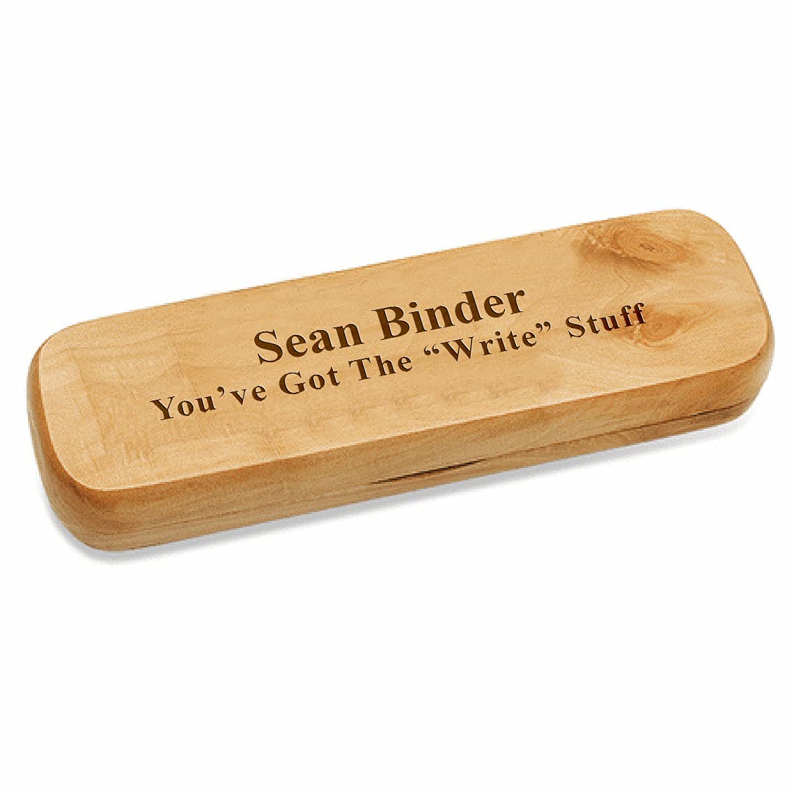 Executive Gift Shoppe - Personalized Pen and Pencil Set in Maple Wood - Wooden Pen and Pencil Case Gift Set with Complimentary Engraving Executive Gift Shoppe