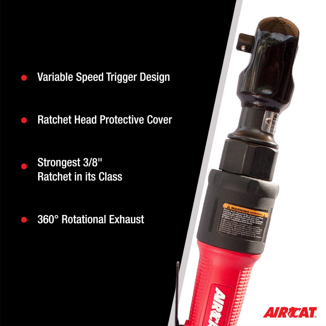 AIRCAT Pneumatic Tools 806: 3/8-Inch Ratchet 80 ft-lbs Maximum Torque AIRCAT