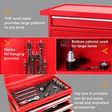 ROAD DAWG Torin Rolling Garage Workshop Organizer: Detachable 4 Drawer Tool Chest with Large Storage Cabinet and Adjustable Shelf, 20.3" l x 11" w x ROAD DAWG