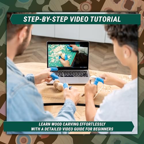 BeaverCraft Wood Carving Kit for Beginners DIY Kits for Adults & Kids Woodworking Kit Whittling Knife Set – Craft Hobby Kits for Adults Teens Hobbies BeaverCraft