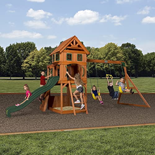 Backyard Discovery Atlantis All Cedar Wooden Swing Set Backyard Discovery