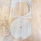 Multi Circle Router, Tracing Template, Router Inlay Template, Router Jig, Woodworking Template, Craft Template Phocaea