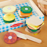 Melissa & Doug Wooden Sandwich-Making Pretend Play Food Set Melissa & Doug