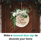 HILELIFE Wood Rounds for Crafts 10 Inch - 5 Pack Wood Round, Unfinished Wood Circles for Crafts, Round Wooden Discs, Circle Wood Sign Blank HILELIFE