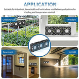 Wathai 120mm x 38mm 360mm Computer Fan with AC Plug, Powerful Exhaust Fan with Variable Speed Controller AC 110V 120V 240V for Windows Greenhouses Wathai
