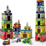 Atoylink Toddler Sorting and Stacking Toys with Magnetic Wooden Cars & Community Helpers, Baby Number Blocks Nesting Boxes Preschool Learning Atoylink