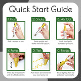 Funcils 5 Acrylic Silver Paint Pen - Silver Marker Metallic Paint Pens for Fabric, Wood, Canvas, Leaf, Metal, Glass - Silver Paint Pen Fine Tip, Thin Funcils