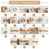 FREEBLOSS 8 Set Macrame Angel Car Hanging Ornament Macrame Kit for Beginners Macrame Car Charm Handmade Boho Car Rear View Mirror Charms for Car FREEBLOSS