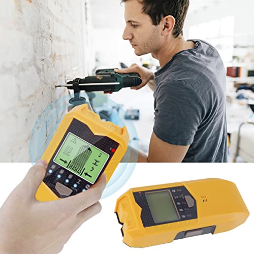 5 in 1 Stud Finder Sensor, SH402 Stud Finder Wall Scanner Detector Portable Electronic Detector with LED Display and Audio Alarm Handheld Stud HOTBEST
