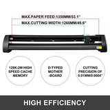 Mophorn Heat Press Machine 15x15 inch 5in1 T-Shirt Heat Press and Vinyl Cutter 54 inch Plotter Machine 1350mm Paper Feed Vinyl Cutter Plotter Mophorn