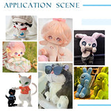 PH PandaHall 6pcs Body Joint Skeleton 3 Sizes Figure Movable Skeleton Plastic Joint Jeton Ball Socket Teddy Bear Connectors Soft Making Limbs and PH PandaHall