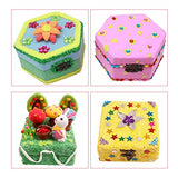 MonkeyJack 2 Tiers Plain Unpainted Wooden Jewelry Box Organizer Storage Container Unfinished Drawer Case DIY Crafts MonkeyJack