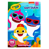 Crayola Baby Shark Coloring Book with Stickers, Gift for Kids, 96 Pages, Ages 3, 4, 5, 6 Crayola