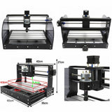 CNCTOPBAOS CNC 3018 Pro Max 3 Axis Desktop DIY Mini Wood Router Kit Engraver Woodworking PCB PVC Milling Engraving Carving Machine GRBL Control with CNCTOPBAOS