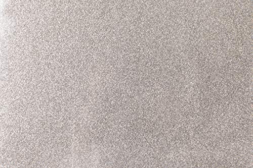 Cricut Glitter Iron On Vinyl Sheets, 12" x 19", DIY Supplies, HTV Rolls - Silver Cricut
