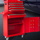 ROAD DAWG Torin Rolling Garage Workshop Organizer: Detachable 4 Drawer Tool Chest with Large Storage Cabinet and Adjustable Shelf, 20.3" l x 11" w x ROAD DAWG