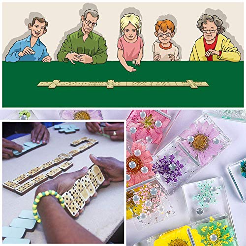 Domino Box Silicone Mold and Domino Molds Set for Resin Casting, Domino Storage Box Resin Mold for DIY Epoxy Crafts Making Tool GDDP